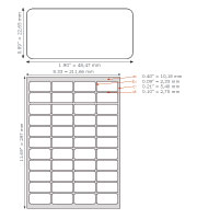 Label Size: 1.9&Prime; x 0.9&Prime;